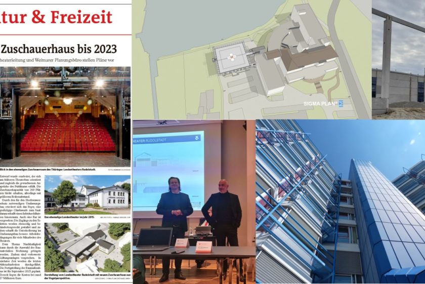 Dachlandeplatz – Heliport – Sanierung – Landestheater Rudolstadt – Freianlagen – GEK –  Endspurt für 2021